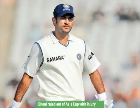  ??  ?? Dhoni has been criticised for his defensive approach.