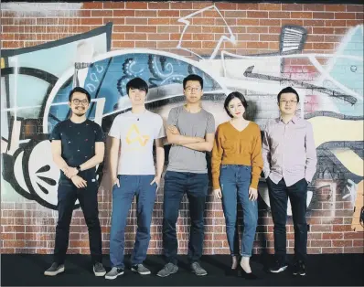  ?? PICTURE: IMAGEPLAY ?? EXPANSION: Airwallex’s founding team, from left, Max Li, Jacob Dai, Jack Zhang, CEO, Lucy Liu, COO, and Ki-lok Wong.