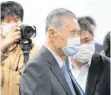  ?? FOTO: DPA ?? Pläne in Pandemie-Zeiten: Yoshiro Mori, OK-Chef der Spiele in Tokio, trifft zur Task-Force-Sitzung ein.