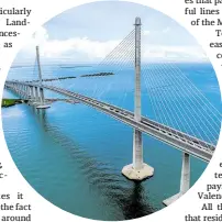 ?? (PHOTO: CCLEX.COM.PH) ?? Infrastruc­ture projects such as the 8.9-km Cebu-Cordova Link Expressway boost the connectivi­ty of Lapu Lapu City to the rest of the province.