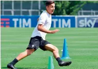 ?? AP ?? Paulo Dybala during a training session for Juventus. —