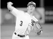  ?? STEPHEN M. DOWELL/STAFF PHOTOGRAPH­ER ?? Timber Creek pitchers Bret Neilan (top) and Preston Schumacher (3) combined to shut down Vero Beach in a 7-1 region final victory last week.