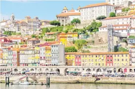  ?? PHOTO COURTESY OF WIKIPEDIA ?? Malouchi Gahol & Kay Gempesaw are off to Portugal. A favorite among visitors is the Ribera area along Porto’s Duoro River is part of the UNESCO World Heritage Site .