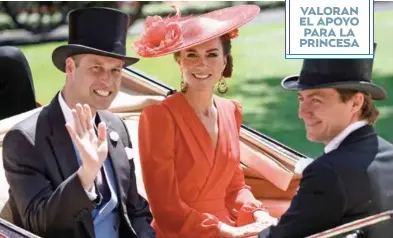  ?? ?? #REINOUNIDO
La princesa y el príncipe de Gales se sienten "extremadam­ente conmovidos" por los mensajes de apoyo recibidos desde que Catalina anunció que padece un cáncer, afirmó la pareja real británica en un mensaje, reiterando que ahora necesitan privacidad.