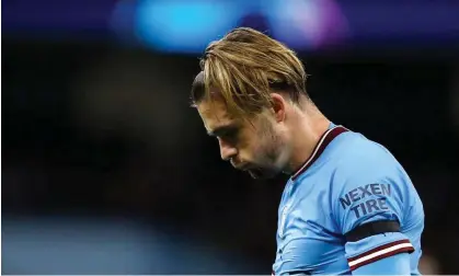  ?? Craig Brough/Reuters ?? Jack Grealish was left isolated during Manchester City’s Champions League win over Borussia Dortmund, his manager said. Photograph: