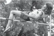  ?? THE CANADIAN PRESS ?? Arnie Boldt continuall­y awed spectators with his ability to clear bars in high jump despite having only one leg.