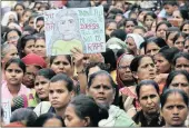  ?? PICTURE: EPA-EFE ?? UNITY: Indian activists show support yesterday for the chairperso­n of the Delhi Commission for Women, Swati Maliwal, who is on a hunger strike against the rapes in Uttar Pradesh, Jammu and Kashmir, in New Delhi, India.