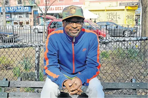  ?? Picture: Gallo/Getty ?? Spike Lee filming on location for ’Mania Days’ in New York City