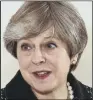  ??  ?? THERESA MAY: She is thought to be facing a leadership challenge.
