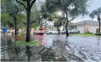  ?? AMERICAN RED CROSS, MIAMI-DADE ?? Heavy storms caused more flooding across low lying areas of South Florida Wednesday afternoon.
