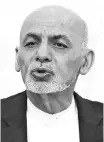 ??  ?? Ashraf Ghani