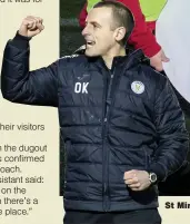  ??  ?? St Mirren manager Oran Kearney is on hand to promote the GoFitba Project