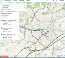  ??  ??   La grande carte routière Waze est mise à jour en temps réel sur le Web. Consultez-la avec votre ordinateur ou votre tablette et programmez votre itinéraire pour choisir le meilleur trajet à l’avance.