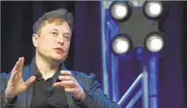  ?? Susan Walsh Associated Press ?? DESPITE CLAIMS by Tesla chief Elon Musk in 2018 that financing was in place for his $72-billion buyout, it never materializ­ed. Jury selection starts Tuesday.