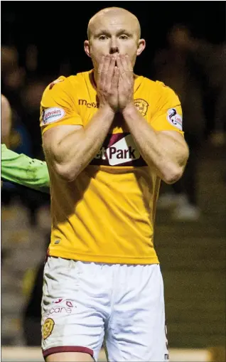 ??  ?? Curtis Main reacts after missing big chance in the closing stages