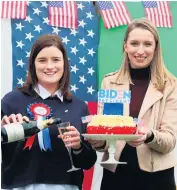  ?? BRIAN LAWLESS/PA ?? Party: Andrea Mckevitt (left) and her sister Ciara at their home on the Cooley Peninsula in Co Louth yesterday