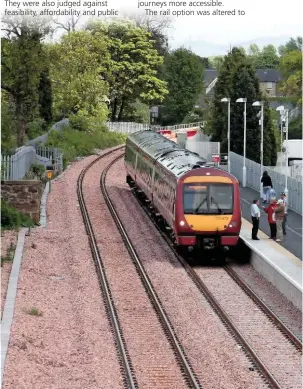  ?? DONALD STIRLING. ?? On the first day of passenger operations, ScotRail 170470 stands at Alloa on May 19 2008. Almost a decade later, the line on the left, which took coal trains to Longannet, is rusty and the coal trains have gone. This line, like the Borders Railway, exceeded predicted passenger numbers. Now campaigner­s believe the same could happen if the railway to Levenmouth reopened.