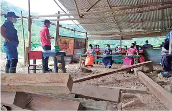  ?? Cortesía ?? Escuela rancho en la comarca Ngäbe-Buglé, las necesidade­s de los alumnos son demasiadas.