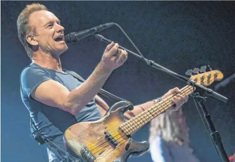  ?? FOTO: DPA/AXEL HEIMKEN ?? Sting gastiert 2018 in Schloss Salem.