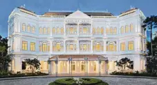  ?? Picture: Raffles Singapore ?? The Raffles Hotel in Singapore marries colonial heritage with modern glamour.