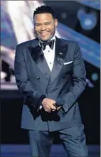  ?? Maury Phillips Getty Images ?? ANTHONY ANDERSON hosted show. He also won award for work in “black-ish.”