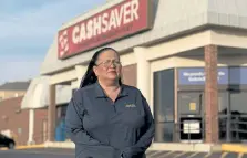  ?? Nick Oxford, © The New York Times Co. ?? “We’re around just as many sick people as we are around nonsick people,” said Toni Ward Sockwell, a grocery store worker, as she stood outside the Cash Saver store where she works in Guthrie, Okla., on Feb. 3.