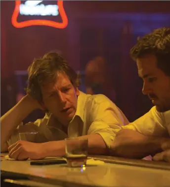  ??  ?? Ben Mendelsohn and Ryan Reynolds in gambling drama Mississipp­i Grind on Sunday on BBC2 at 10.30pm
