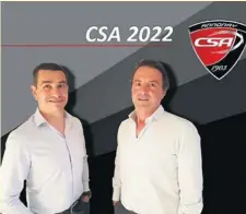  ??  ?? Pierre-Laurent Barbe et Teddy Delmonico ont pris la présidence du club pour porter le projet CSA 2022.