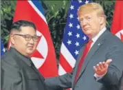  ?? AFP ?? ▪ File photo taken on June 12, 2018, shows US President Donald Trump (right) with North Korean leader Kim Jong Un.