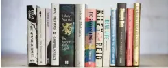  ??  ?? THE books that make up the Booker Prize longlist.