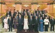  ?? [AP PHOTO] ?? World leaders and their partners pose for a group photo prior to Friday’s gala dinner at the Colon Theater at the G20 Summit in Buenos Aires, Argentina.