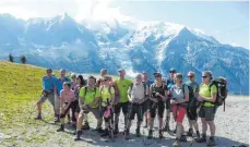  ?? FOTO: DAV ISNY ?? Mitglieder der Sektion Isny des Deutschen Alpenverei­ns haben unlängst das Mont-Blanc-Massiv im Nordosten umrundet.