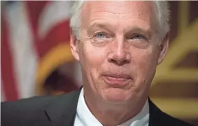  ?? CLIFF OWEN/ASSOCIATED PRESS ?? Senate Homeland Security and Government­al Affairs Committee Chairman Ron Johnson, R-Wis.