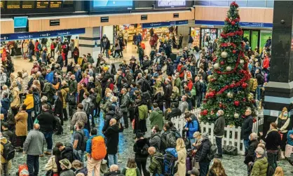  ?? Photograph: Amer Ghazzal/Rex/Shuttersto­ck ?? Christmas travellers at Euston station in London. ‘It is a huge relief that Christmas is going ahead across the whole of Britain. Individual­s need their break. So do families, communitie­s and nations.’