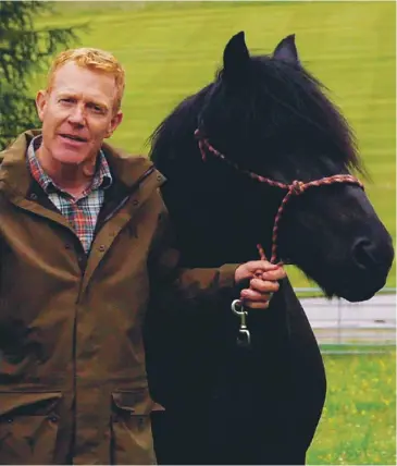  ??  ?? Adam Henson co-presents Countryfil­e from Balmoral, main; Lucy Worsley, inset