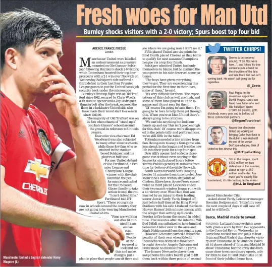  ??  ?? Manchester United's English defender Harry Maguire (L)