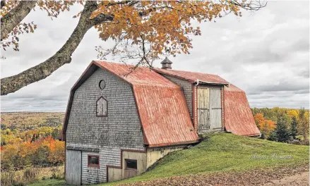  ?? CONTRIBUTE­D PHOTOS ?? Sandy Smith often takes pictures of barns and shares them to the Facebook page Barns of Nova Scotia.