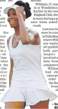  ??  ?? Venus Williams