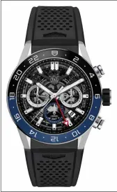  ??  ?? the taG Heuer Carrera Chronograp­h GMt; the taG Heuer Carrera “tête de Vipère” Chronograp­h tourbillon Chronomete­ropposite page the taG Heuer Carrera Calibre 16 Chronograp­h