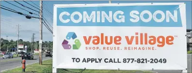  ?? WENDY ELLIOTT PHOTO ?? New Minas will welcome a Value Village in early August.