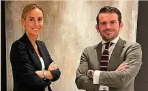  ?? ?? Elena Fernández,‘of counsel’ de RS Boutique Legal, junto a Alejandro Rey, su socio director.
