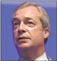  ??  ?? TAKING A STAND: Former Ukip leader Nigel Farage.