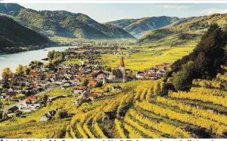  ??  ?? Österreich­s Urlaubs- &amp; Ausflugsre­gionen – wie hier die Wachau – werden von der Mastercard Tourism Insight Plattform profitiere­n