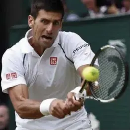  ??  ?? Novak Djokovic recovered quickly from failing to take seven set points in the second set