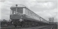  ?? CHARLES P FRIEL COLLECTION ?? By 1962, the Ulster Transport Authority Enterprise trains were operated by former GNR(1) BUT multiple unit diesel sets, new in 1958.