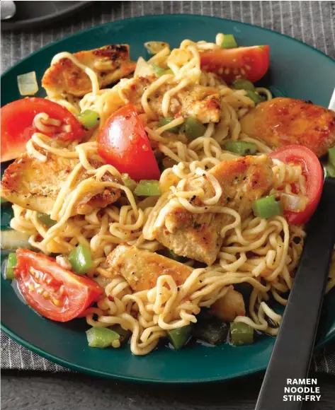  ??  ?? RAMEN NOODLE STIR-FRY