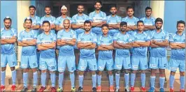  ??  ?? Indian hockey team for the Commonweal­th Games Pic: Hockey India