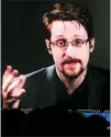  ?? THE ASSOCIATED PRESS ?? Former U.S. National Security Agency contractor Edward Snowden via a video link at a technology conference in Lisbon in 2019.