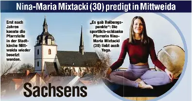 Sachsens Jungste Pfarrerin Liebt Yoga Pressreader
