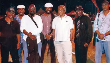  ?? CONTRIBUTE­D ?? Lloyd Parks and the We the People band. Current members from left: Earl Fitzsimmon­s, Everold Gayle, Gibby Morrison, ‘Sting’ Wray, Robbie Lyn, Lloyd Parks and Junior Bailey.